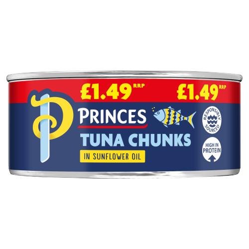 PRINCES TUNA CHUNKS IN SUNFLOWER OIL - 145G - PRINCES