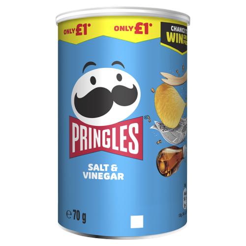 PRINGLES SALT & VINEGAR - 70G - PRINGLES