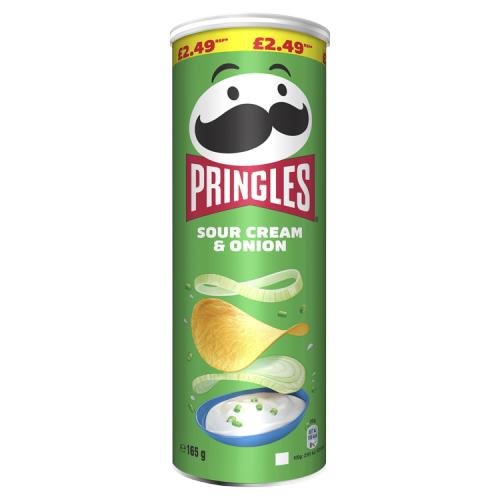 PRINGLES SOUR CREAM & ONION - 165G - PRINGLES