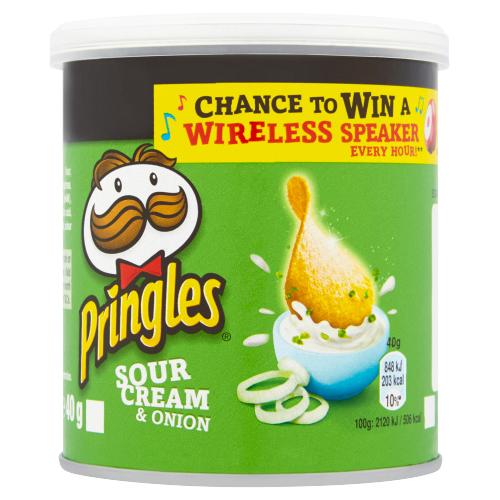 PRINGLES SOUR CREAM & ONION - 40G - PRINGLES