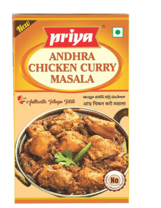 PRIYA ANDHRA CHICKEN CURRY MASALA - 50G - PRIYA