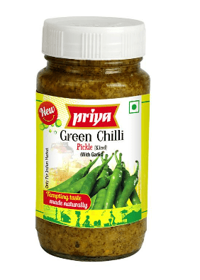 PRIYA GREENCHILLI PICKLE - 300G - PRIYA