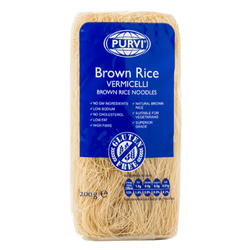 PURVI RICE VERMICELLI BROWN - 200G - PURVI