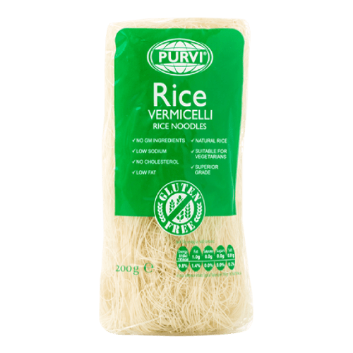 PURVI RICE VERMICELLI WHITE - 200G - PURVI