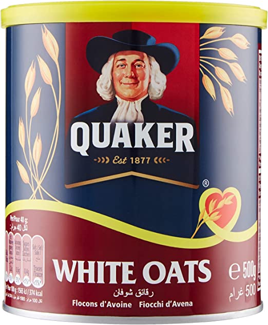 QUAKER WHITE OATS - 500G - QUAKER