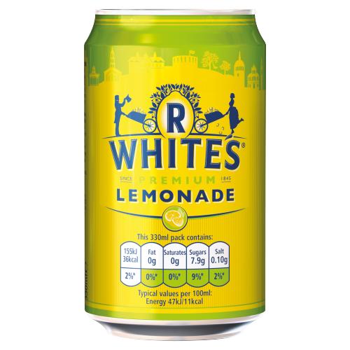 R WHITES LEMONADE - 330ML - R WHITES