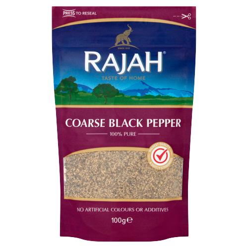 RAJAH COARSE BLACK PEPPER - 100G - RAJAH