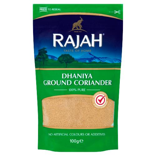 RAJAH DHANIYA GROUND CORIANDER - 100G - RAJAH