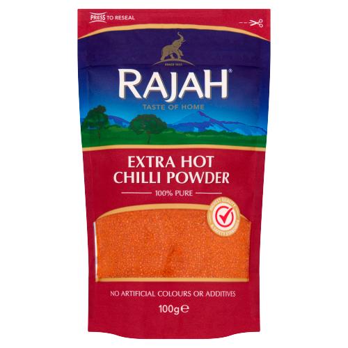 RAJAH EXTRA HOT CHILLI POWDER - 100G - RAJAH