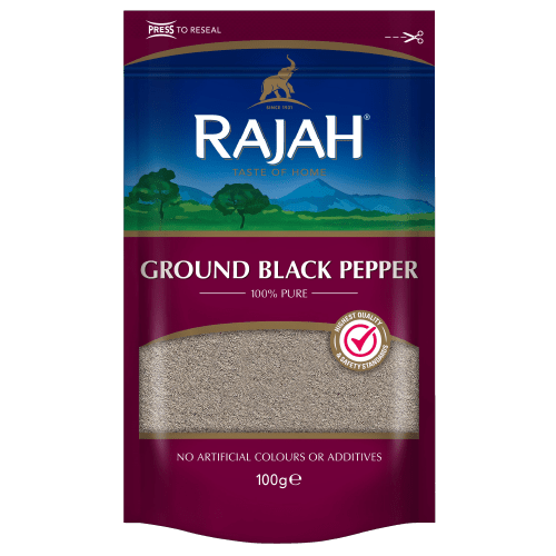 RAJAH GROUND BLACK PEPPER - 100G - RAJAH