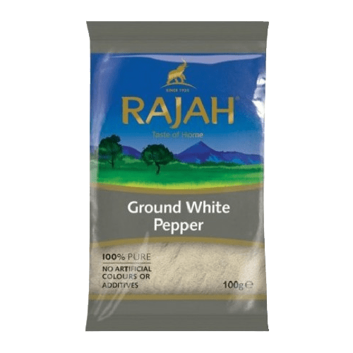 RAJAH GROUND WHITE PEPPER - 100G - RAJAH