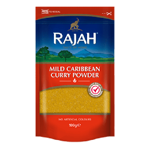 RAJAH MILD CARRIBEAN CURRY POWDER - 100G - RAJAH