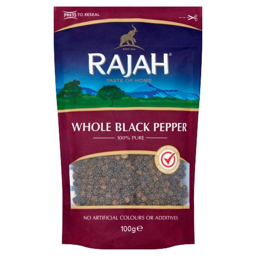 RAJAH WHOLE BLACK PEPPER - 100G - RAJAH