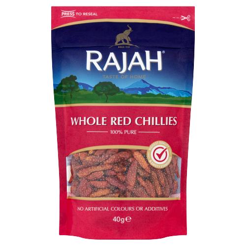 RAJAH WHOLE RED CHILLIES - 40G - RAJAH