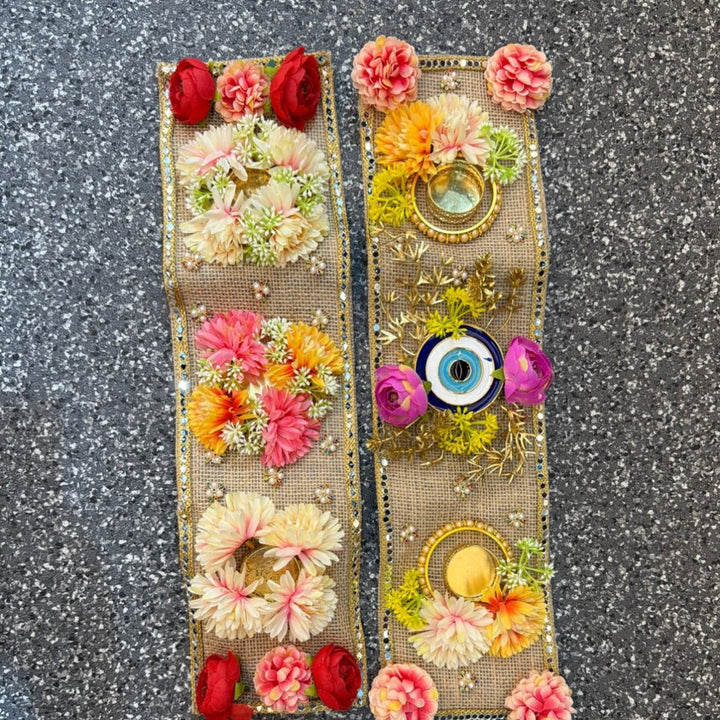 Rangoli Runner Diya Holder - L20inch - ALLI BHAVAN