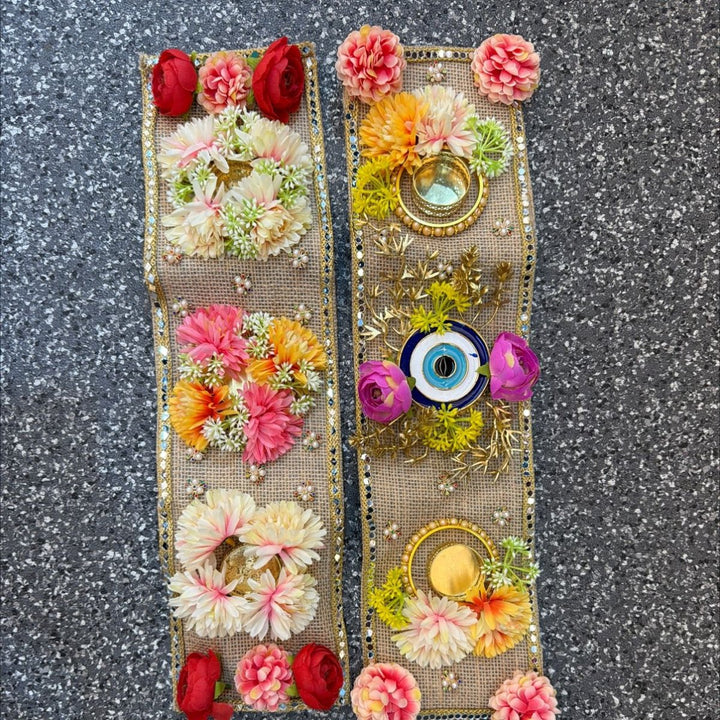 Rangoli Runner Diya Holder - L20inch - ALLI BHAVAN