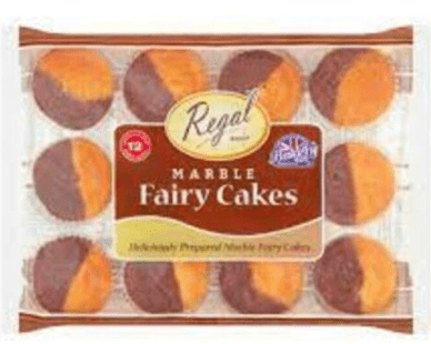 REGAL BAKERY MARBLE FAIRY CAKES - 280G - REGAL