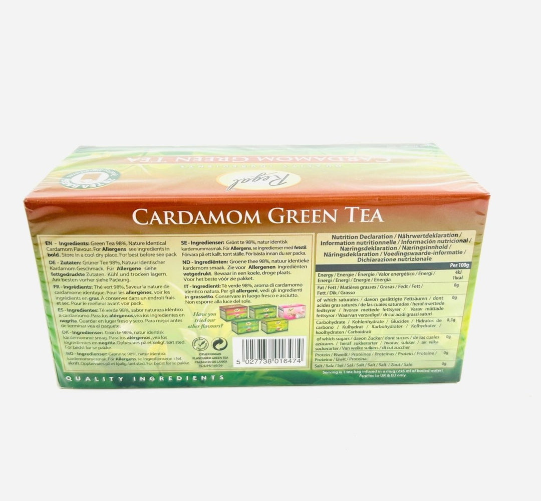 REGAL CARDAMOM GREEN TEA - 20BAGS - REGAL