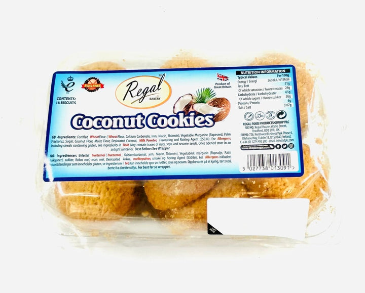 REGAL COCONUT COOKIES EGG FREE - 18PCS - REGAL BAKERY