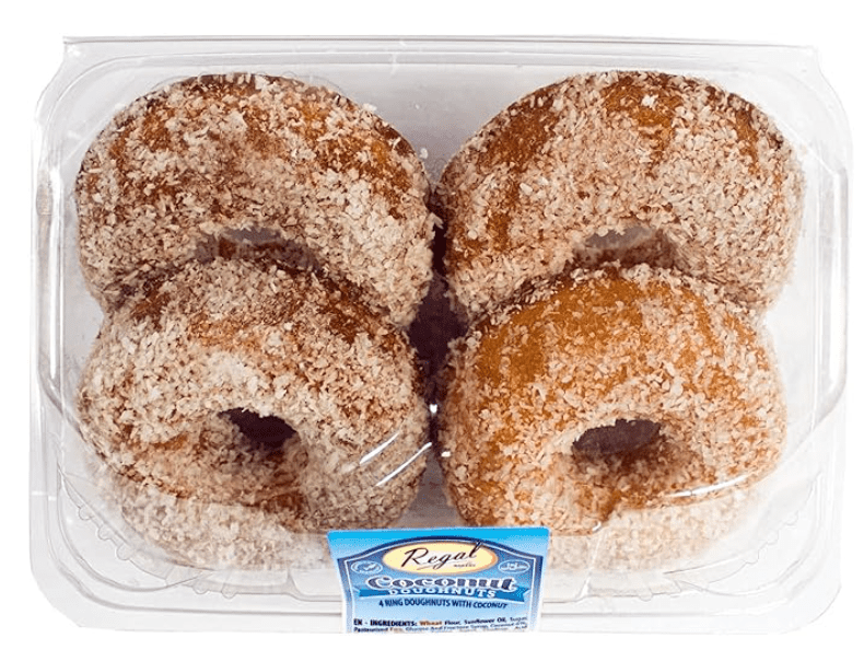 REGAL COCONUT DOUGHNUTS - 4PCS - REGAL BAKERY