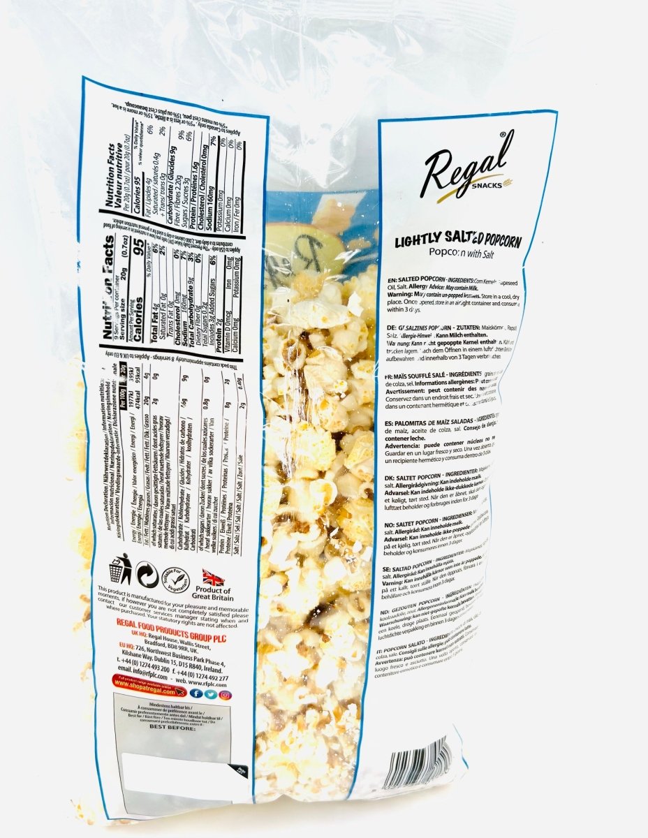 REGAL POPCORN LIGHTLY SALTED - 180G - REGAL