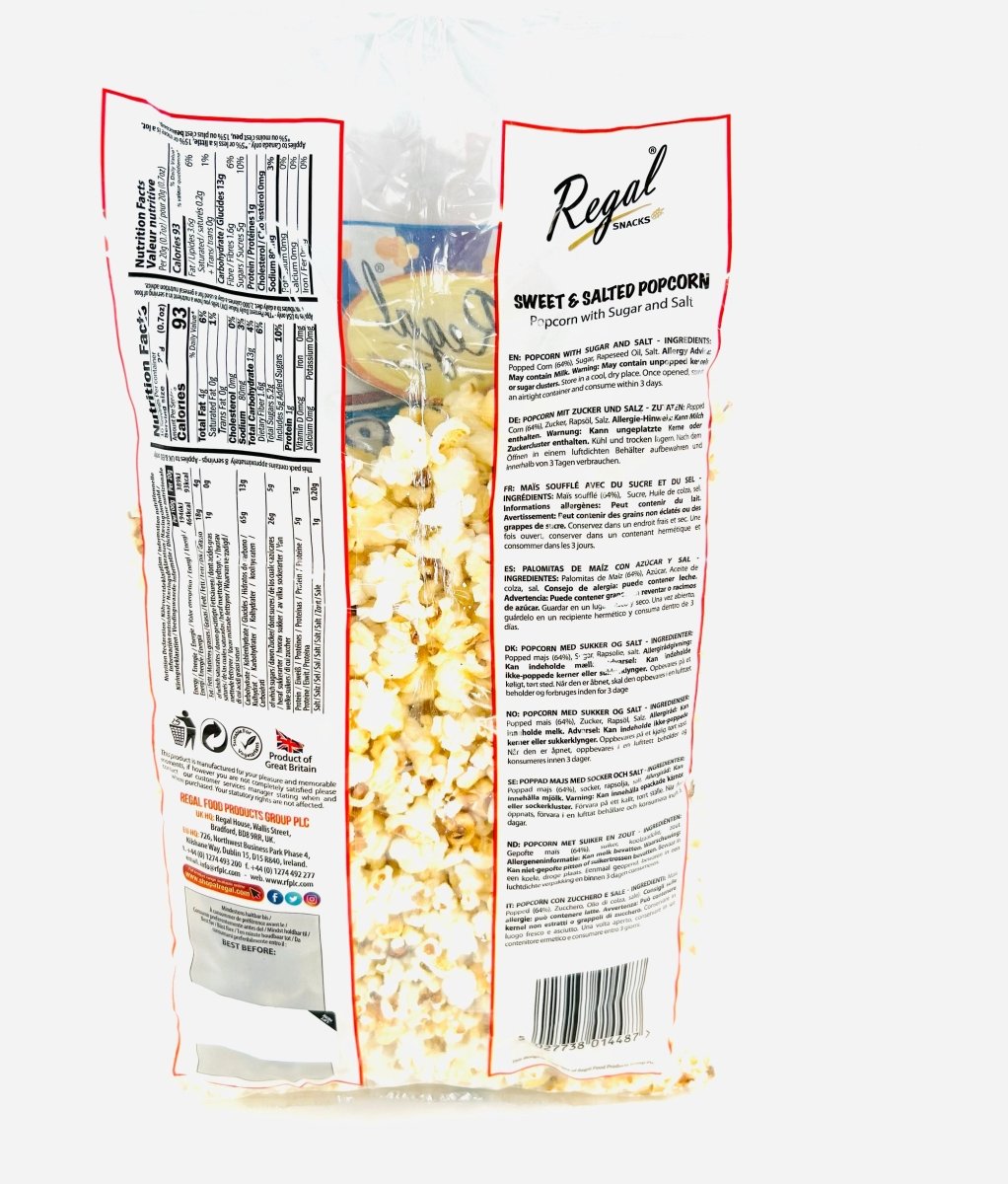 REGAL POPCORN SWEET & SALTED - 200G - REGAL