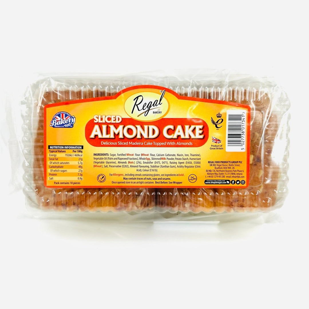 REGAL SLICE ALMOND CAKE - 10PCS - REGAL BAKERY