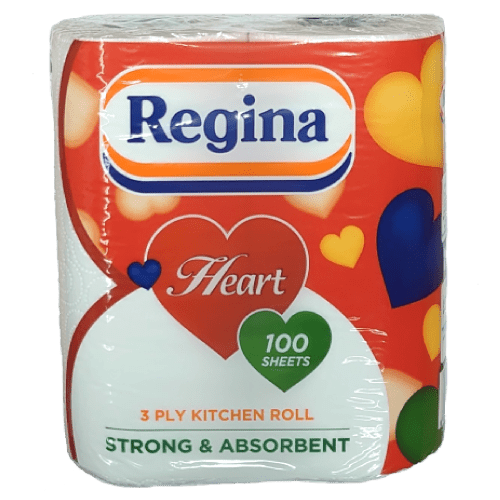 REGINA KITCHEN TOWEL HEART - 2ROLL - REGINA