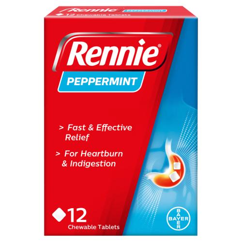 RENNIE GSL PEPPERMINT - 12PK - RENNIE