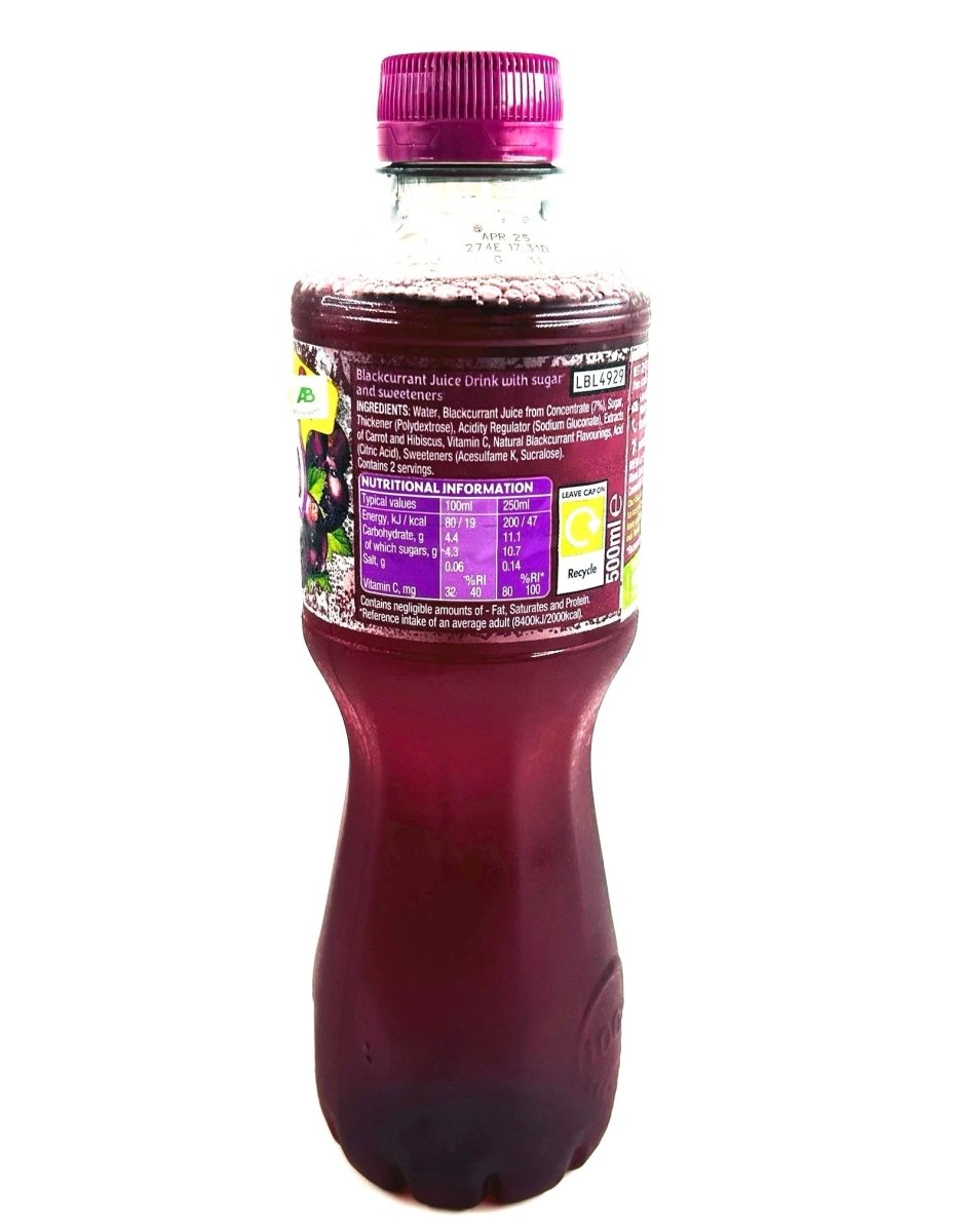 RIBENA BLACK CURRENT WITH SUGAR - 500ML - RIBENA