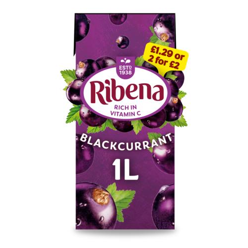 RIBENA BLACKCURRANT - 1L - RIBENA