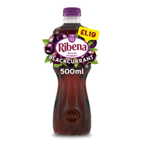 RIBENA BLACKCURRANT - 500ML - RIBENA