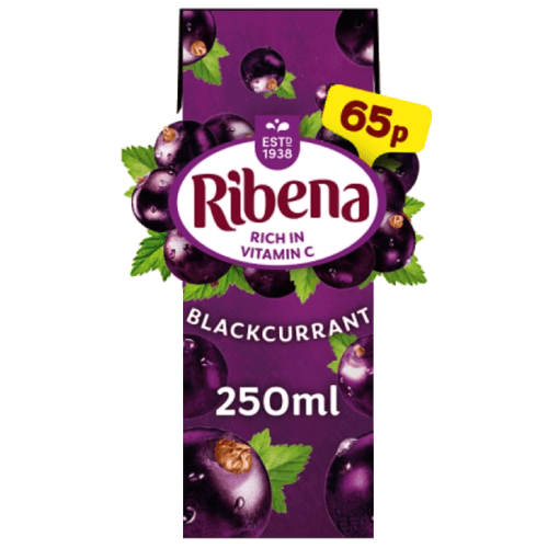 RIBENA BLACKCURRANT (CARTON) - 250ML - RIBENA