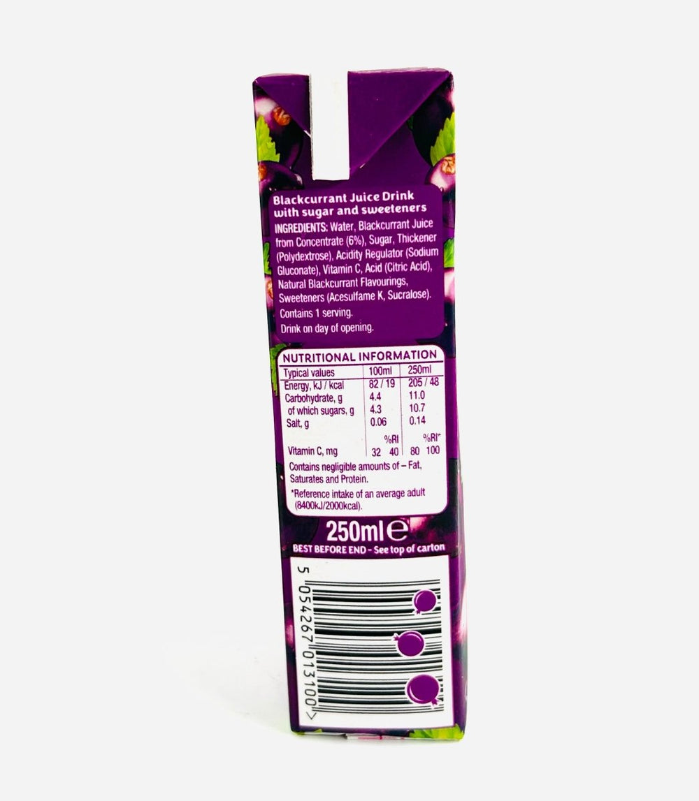 RIBENA BLACKCURRANT (CARTON) - 250ML - RIBENA