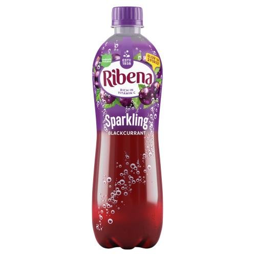 RIBENA FIZZY BLACKCURRANT - 500ML - RIBENA