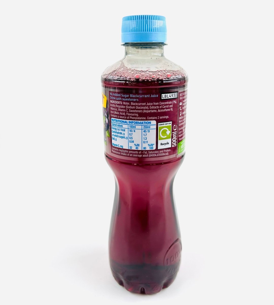 RIBENA LIGHT BLACKCURRANT NO SUGAR - 500ML - RIBENA