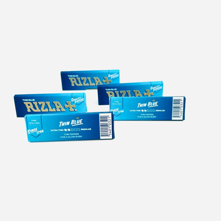 RIZLA THIN BLUE ROLLING PAPERS REGULAR - 50 PACK - RIZLA