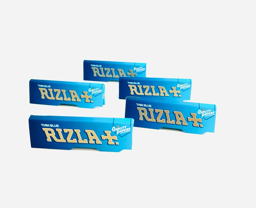 RIZLA THIN BLUE ROLLING PAPERS REGULAR - 50 PACK - RIZLA