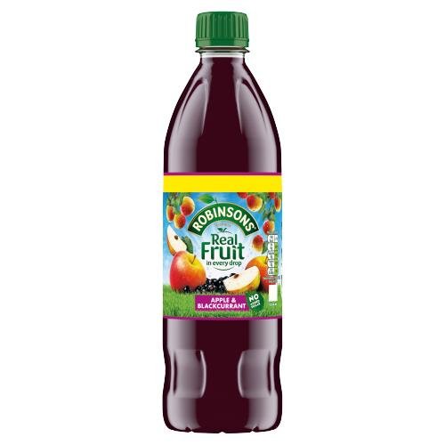 ROBINSONS APPLE & BLACKCURRANT NO ADDED SUGAR SQUASH - 900ML - ROBINSONS