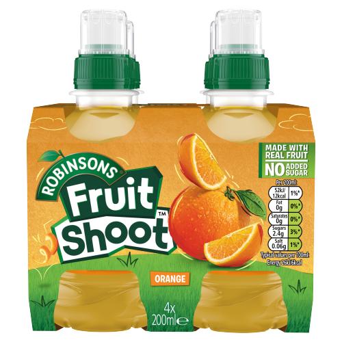 ROBINSONS F/SHOOT ORANGE NAS 4PK - 200ML - ROBINSON