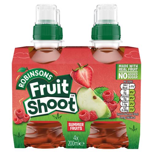 ROBINSONS F/SHOOT SUMMMER FRUITS LS 4PK - 200ML - ROBINSON