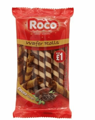 ROCO COCOA WAFER ROLLS - 230G - ROCO