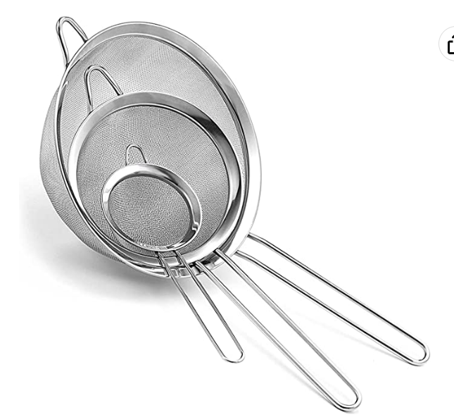 ROUND STRAINER SIEVE - 5PCS - Branded