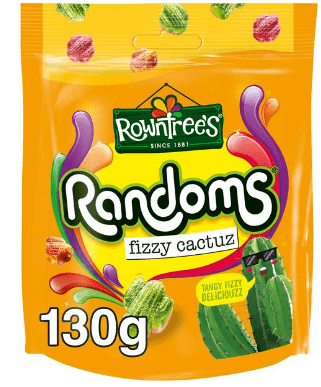 ROWNTREE'S RANDOMS FIZZY CACTUZ - 130G - ROWNTREE'S