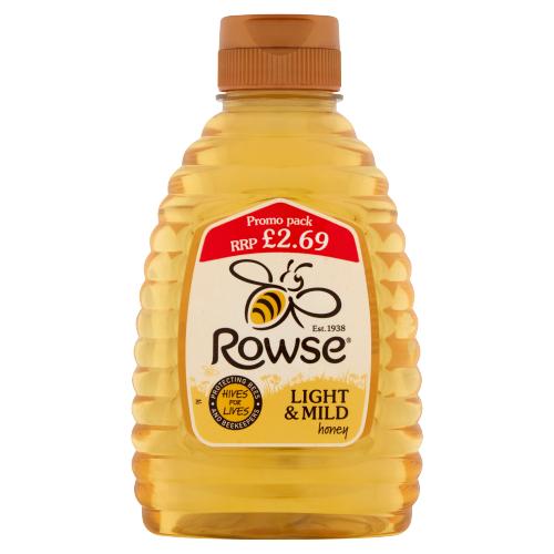 ROWSE LIGHT & MILD HONEY - 340G - ROWSE