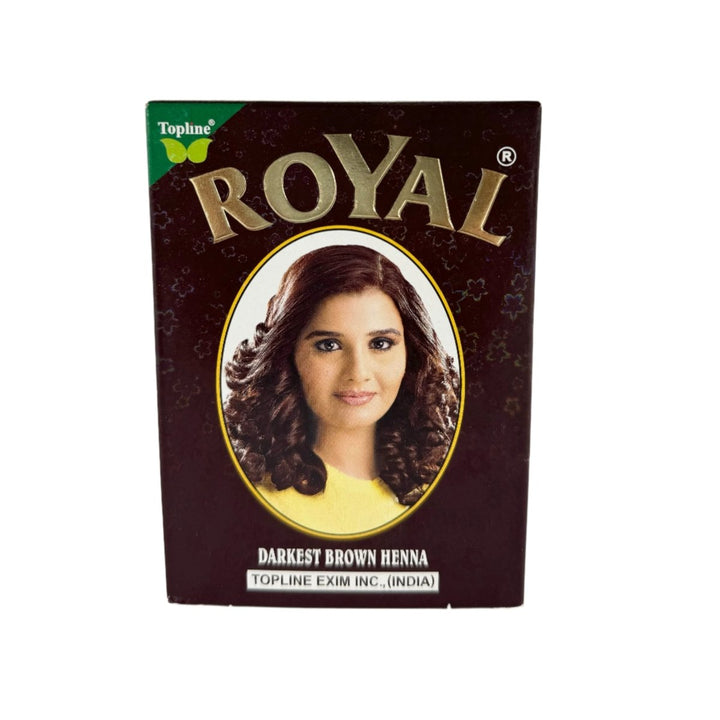 ROYAL DARKEST BROWN HENNA - 60G - ROYAL