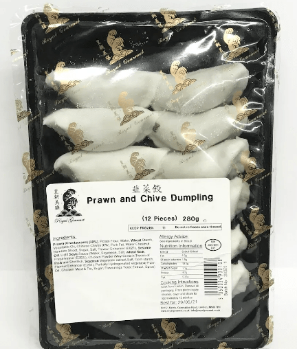 ROYAL GOURMET PRAWN AND CHIVE DUMPLING (12PIECES) - 280G - ROYAL GOURMET