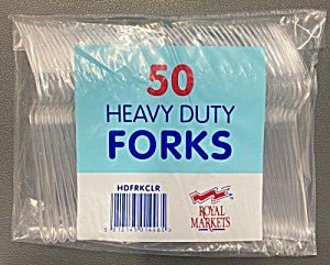 ROYAL MARKETS 50 HEAVY DUTY FORKS - 50 PACK - ROYAL MARKETS