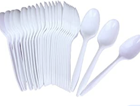 ROYAL MARKETS PLASTIC DISPOSABLE SPOONS - 100 PACK - ROYAL MARKETS