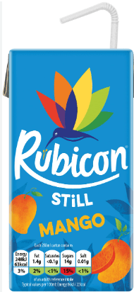 RUBICON STILL MANGO - 288ML - RUBICON